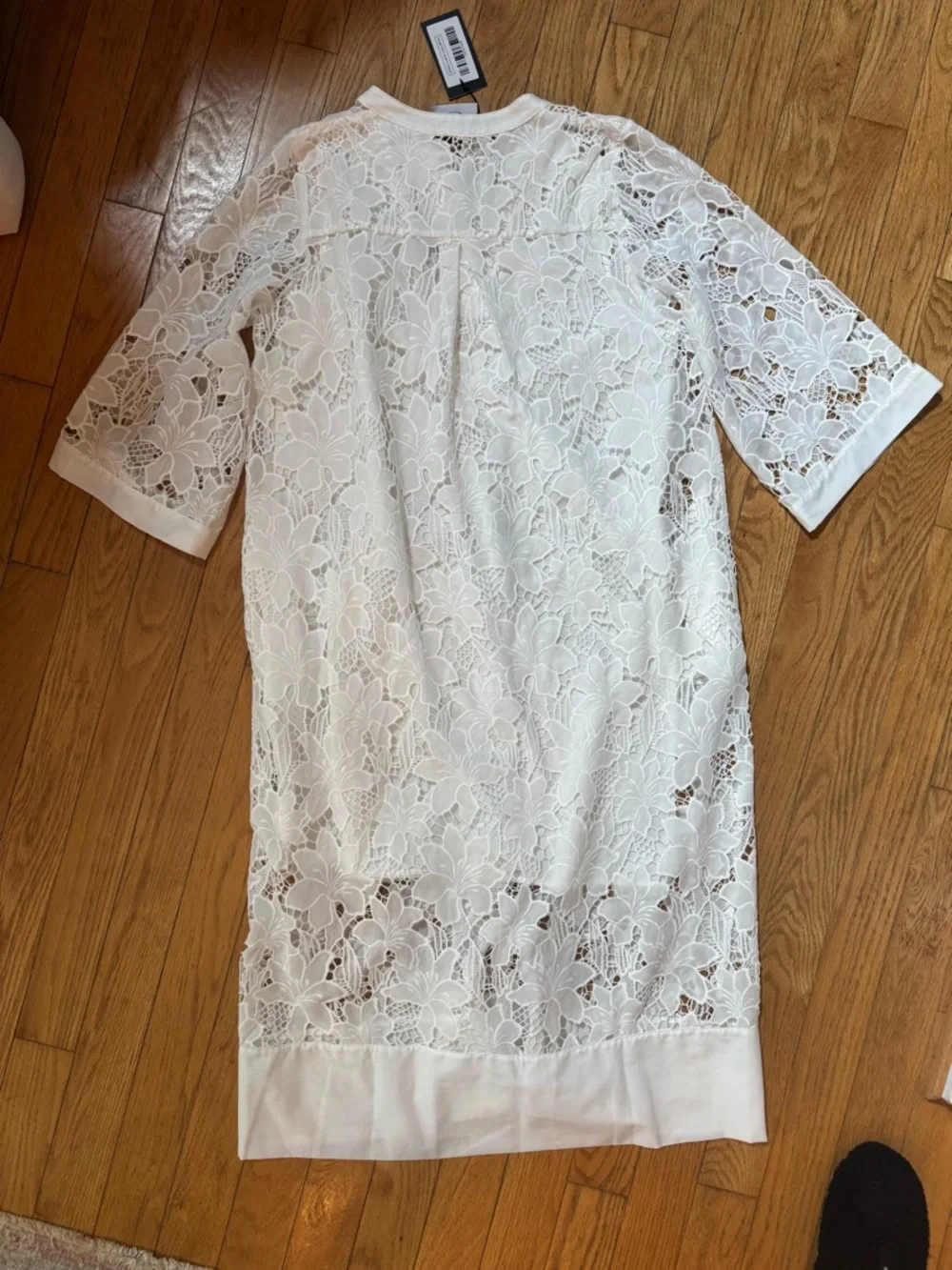 Marielle Womens Luana Lace Dress Sz 8 Floral Lace Classy Chic Luxury Coastal - Picture 10 of 16
